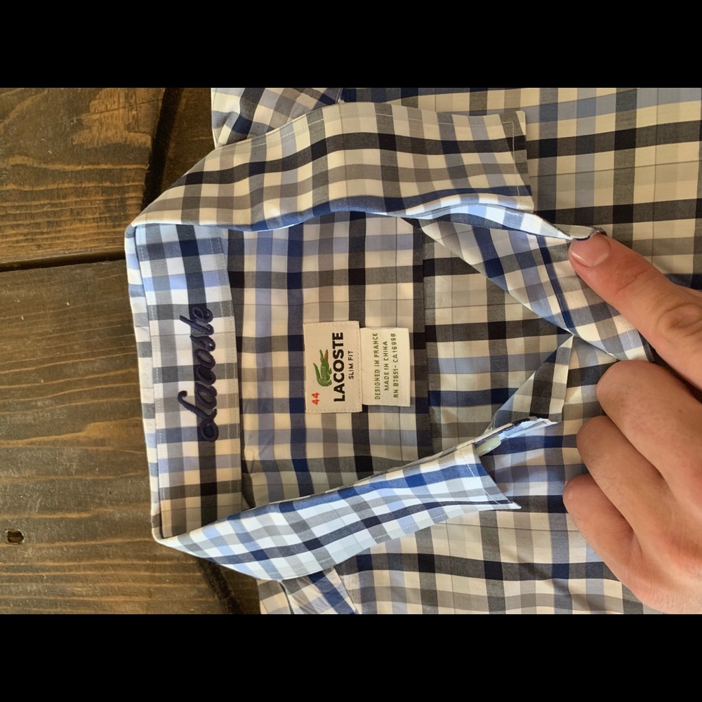 Lacoste slim fit dress shirt - Picture 2 of 3